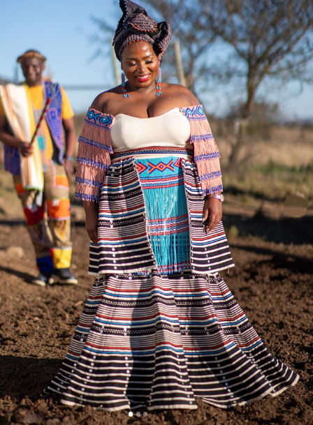 Beautiful Xhosa Makoti Dress by Uqinqaba Designs
