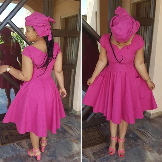 Pink Sotho Dress