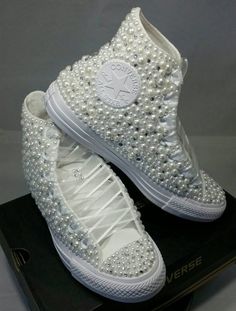 Blinged Converse Wedding Shoes For Your Wedding