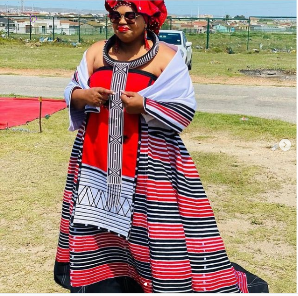 Beautiful Plus Size Xhosa Makoti Dress