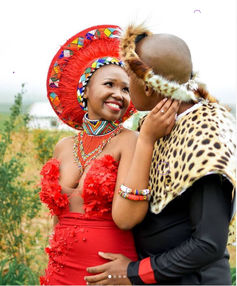 Beautiful Red Zulu Attire for couples 2022