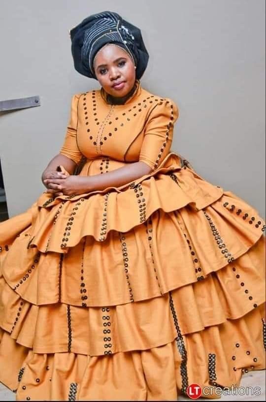 Beige Xhosa Dress