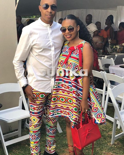 Ndebele Outfit for couples short dress