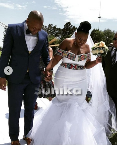 Ndebele Inspired Traditional Wedding Outfit for couples