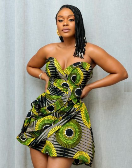 Nomzamo Mbatha in Designer Traditional Dress