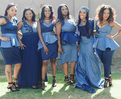 blue and white shweshwe dresses