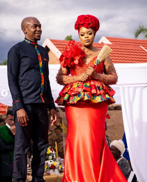 Tsonga Traditional Wedding Dress with beadsby Sleek Afrik 2024