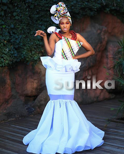 Venda Traditional Wedding Dress by Antherline Couture