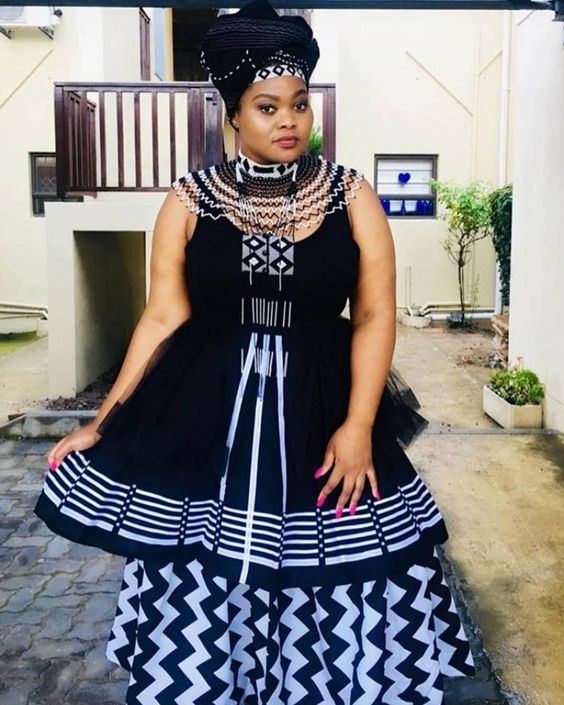 Beautiful Xhosa Dress with beads 2021