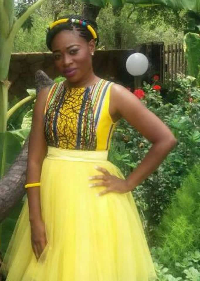 Yellow Venda Dress with Tulle Skirt