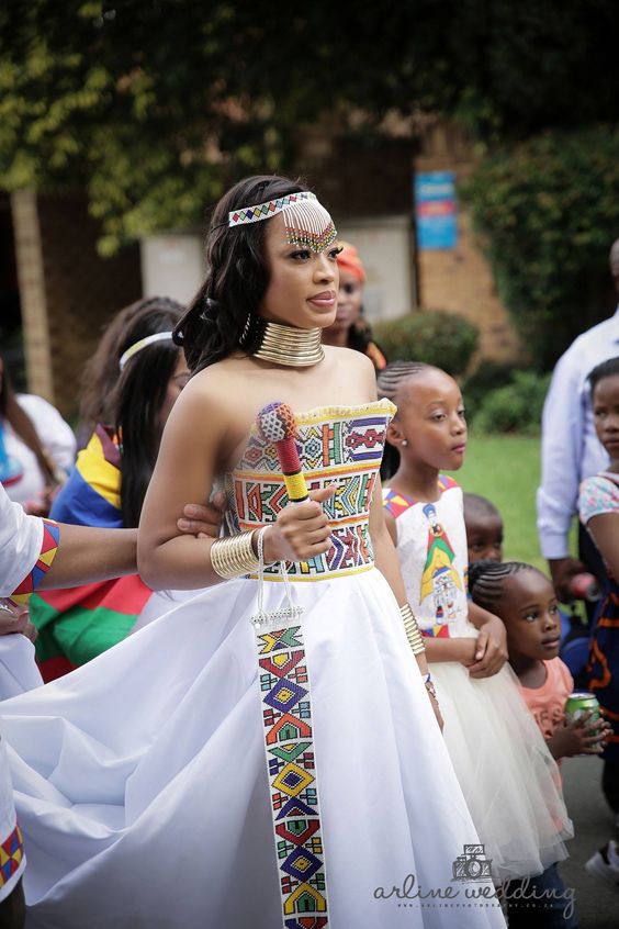 Modern Ndebele Wedding Dress