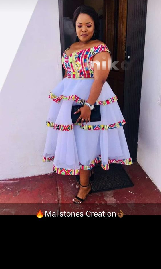 Ndebele Dress will Tulle